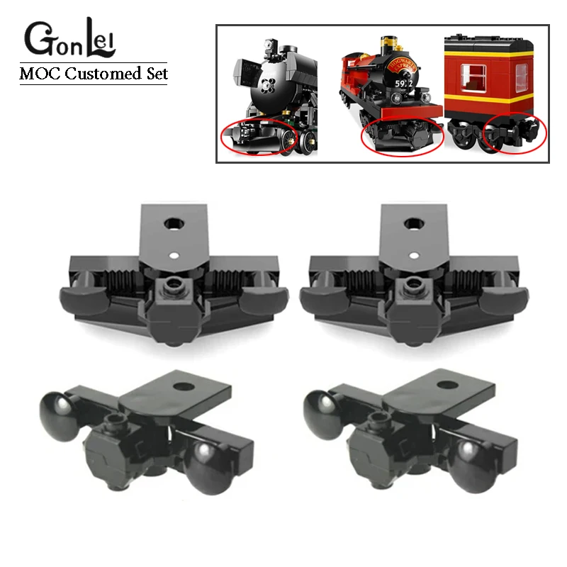 2Pieces Magnets and Holders Parts Train Buffer Beam with Sealed Magnets MOC Building Blocks 91994 64414 29082 91992 Brick Toys