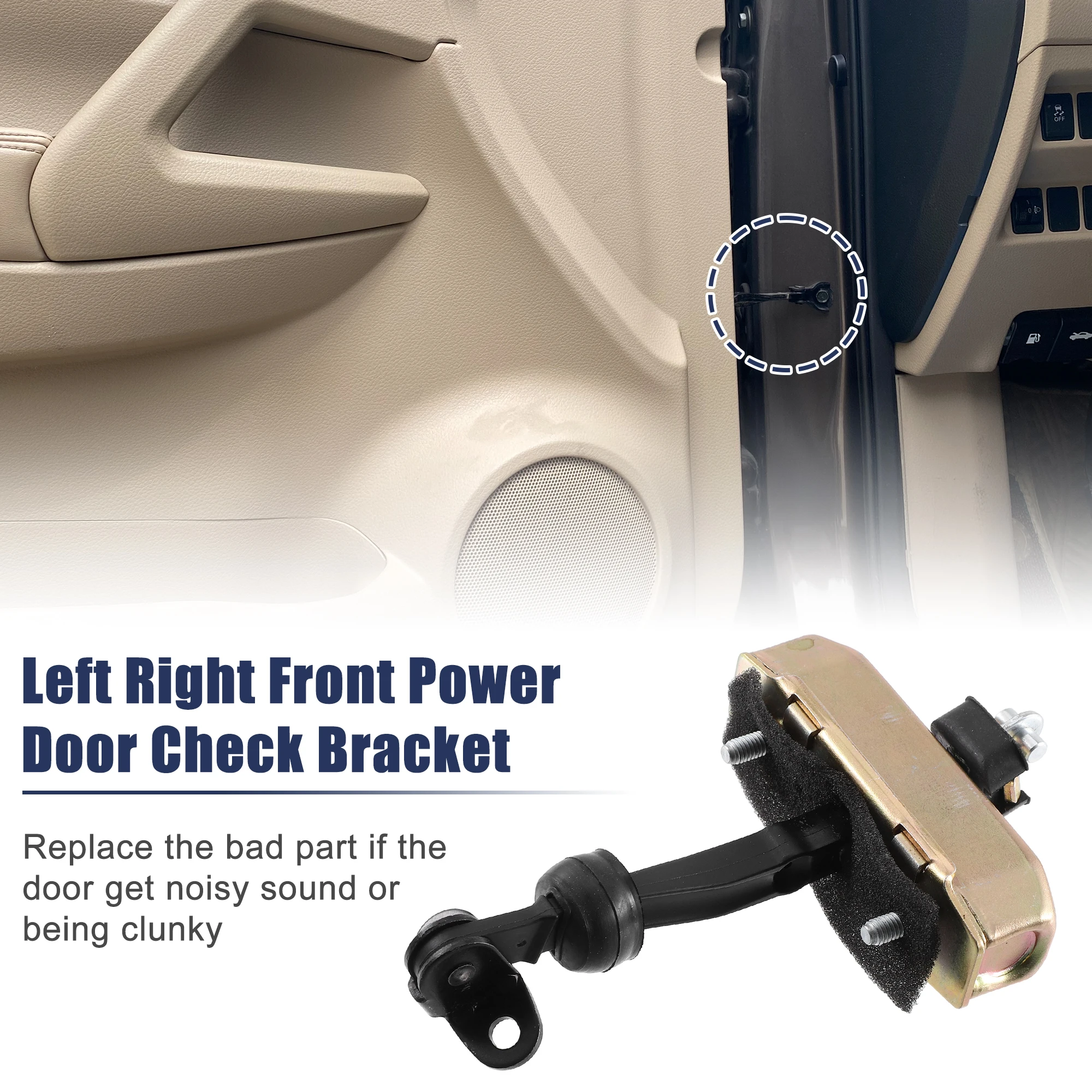 X Autohaux Front Left Right Door Check Stop for Ford F150 for Lincoln Mark LT 6L3Z1522886AA