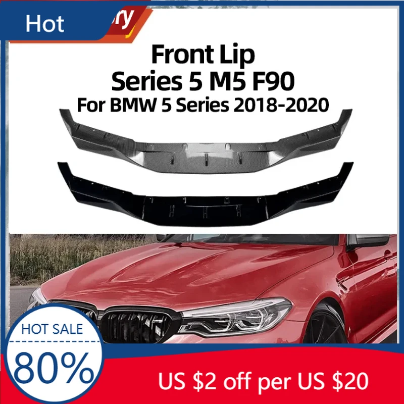 Спойлеры Крылья для BMW 5 серии M5 F90 Ранние модели 2018-2020 гг. Передняя губа Передняя лопата Передний бампер Объемная внешняя модификация