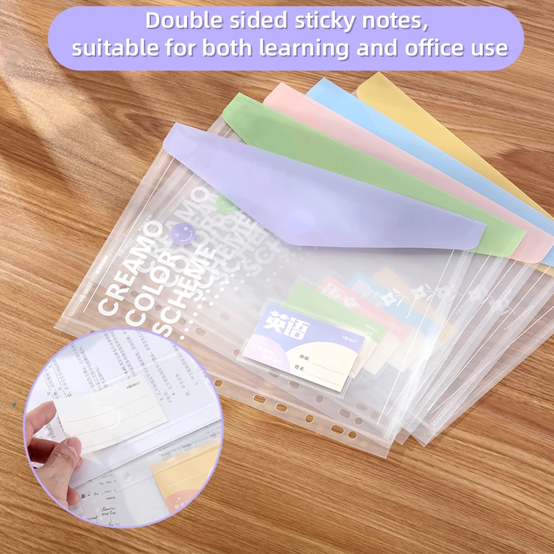 A4 Ring Binder 4-Hole Student Exam File Holder, Office Document Organizer with Detachable & Replaceable Inserts