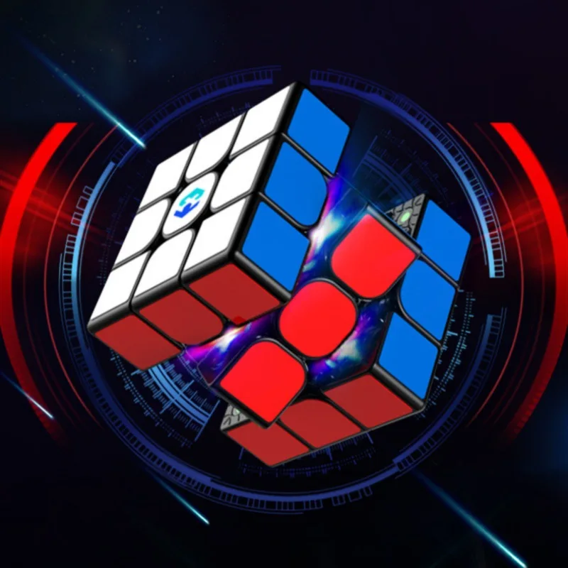 

Mengtu 3X3 Magnetic Cube Competition Special 55mm Sticker Edition Magnetic Evolution Dual Positioning System Puzzle Toy Gift