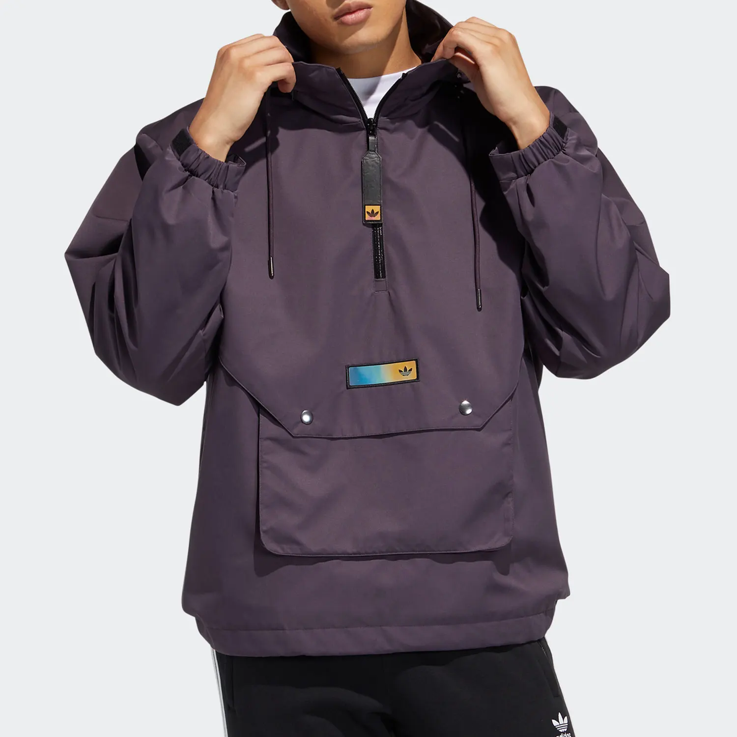 

Мужская спортивная куртка Adidas Originals Authentic Trefoil Casual с короткой молнией H38881