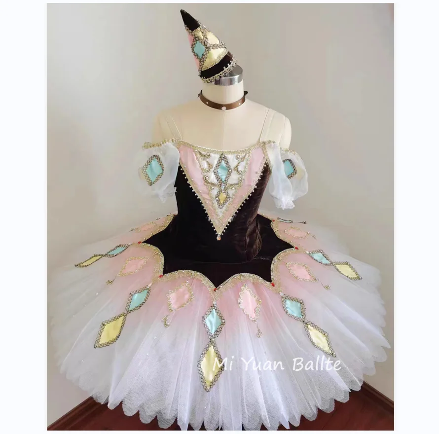 High-end ballet dance dress Million clown pink professional performance dress children adult competition dress performance dress