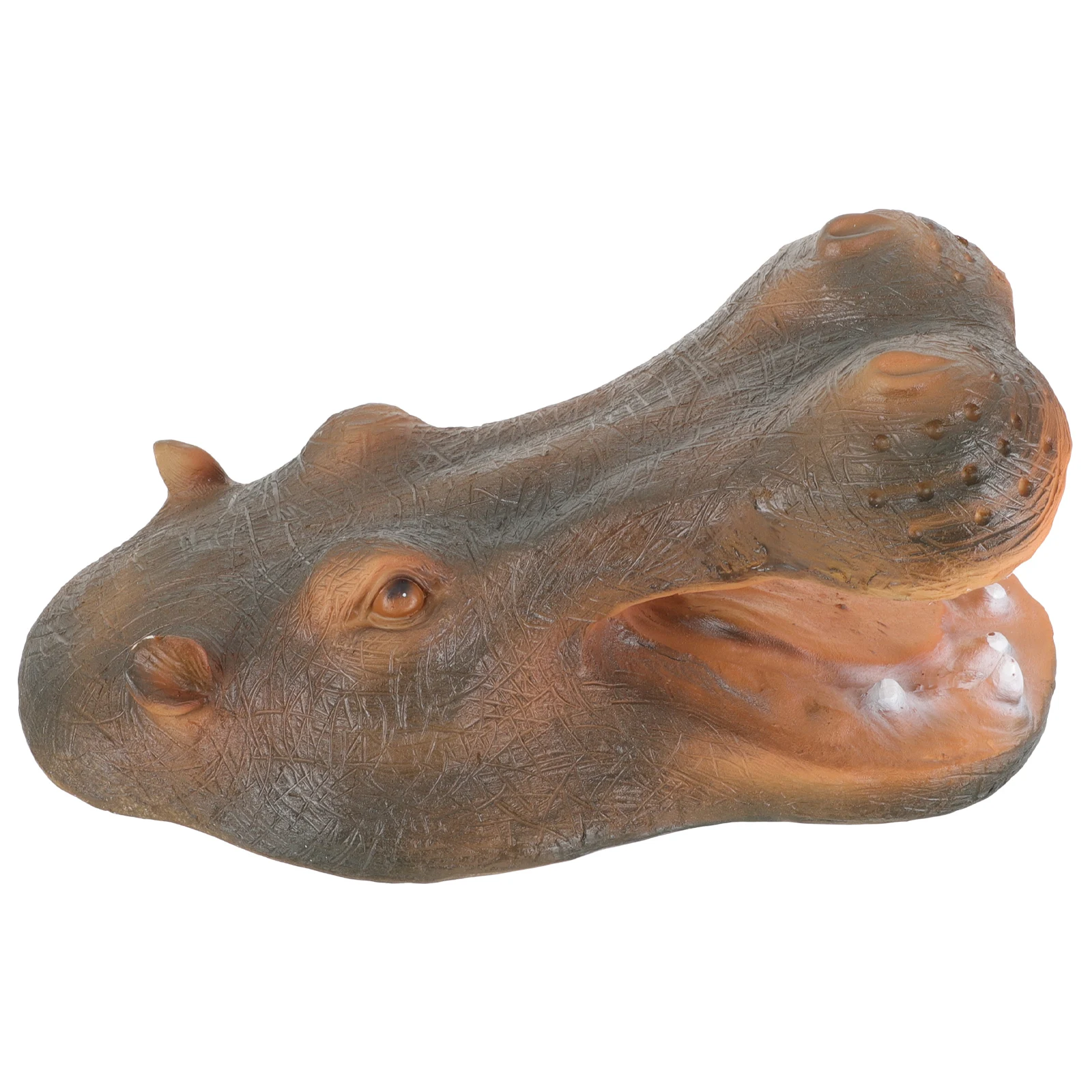 

Resin Hippopotamus Statue Water Floating Resin Hippo Statue Decoration Pond nament Garden L Sculpture Figurine Craft