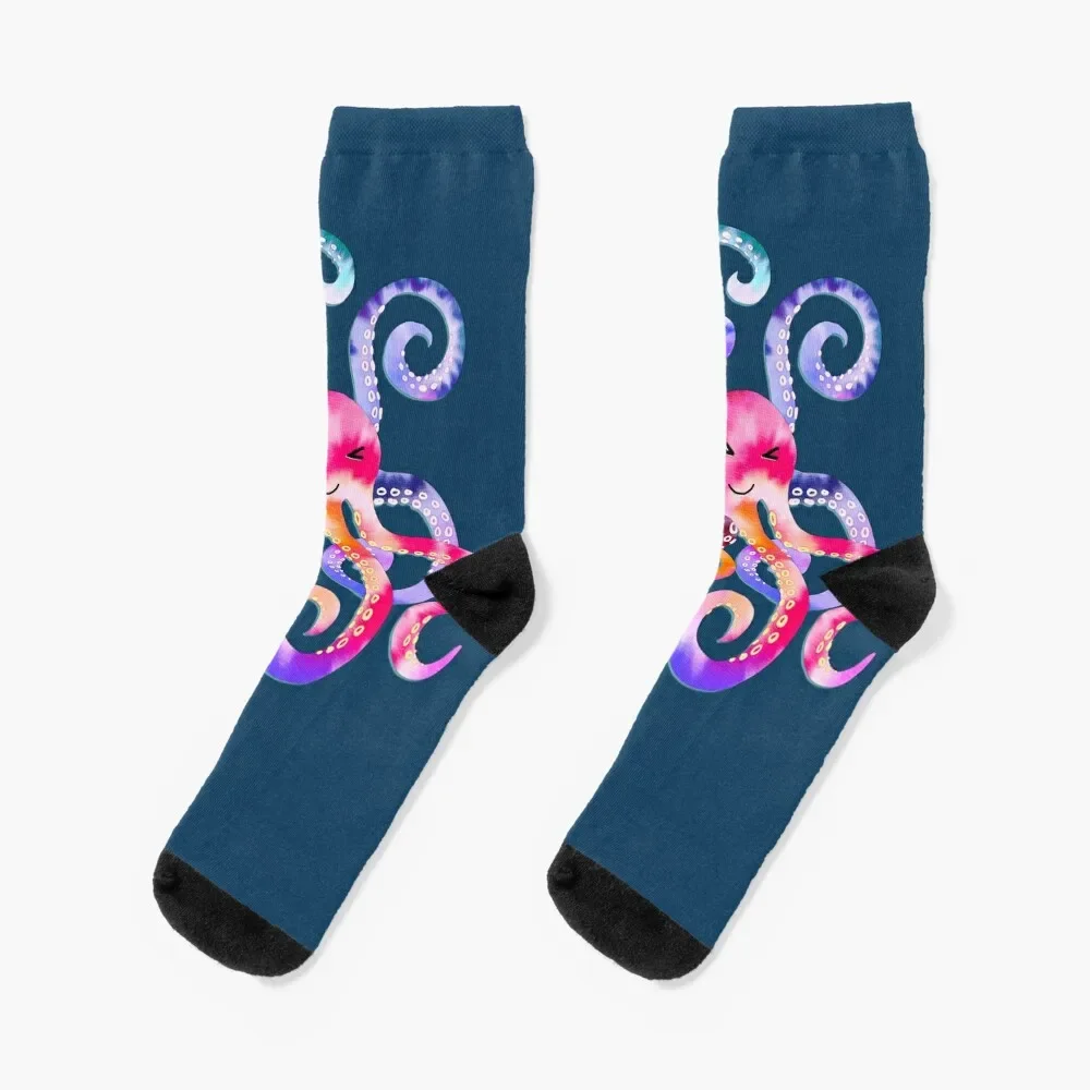 

Happy Little Octopus Socks custom sports cool compression with print Socks Men's Women's