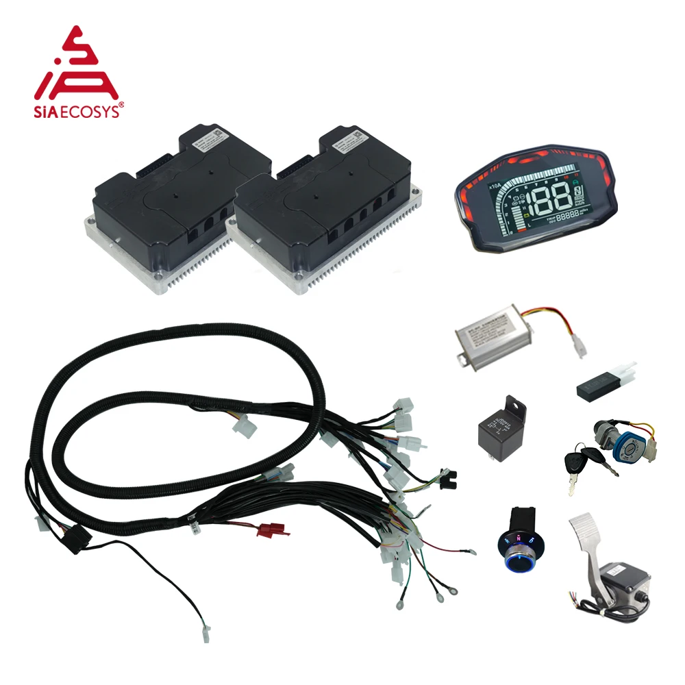 Plug-and-Play Dual-Drive Wiring Harness Kit for 4-Wheel Electric Vehicles Compatible with Fardriver And Votol Controllers