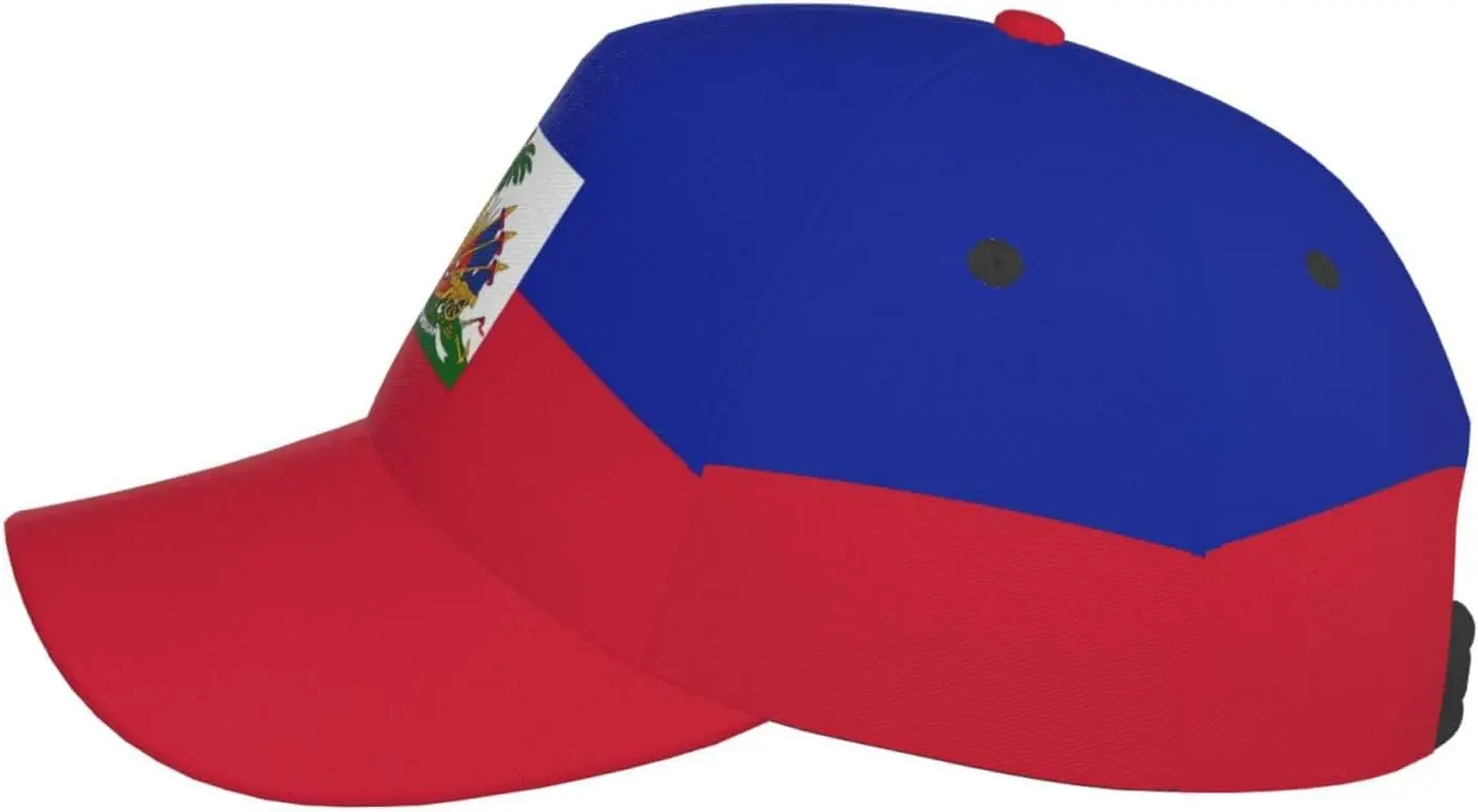 Funny Haiti Haitian Flag Hats Women Men Snapback Hat Cap Flag Flat Baseball Hats Adjustable Size