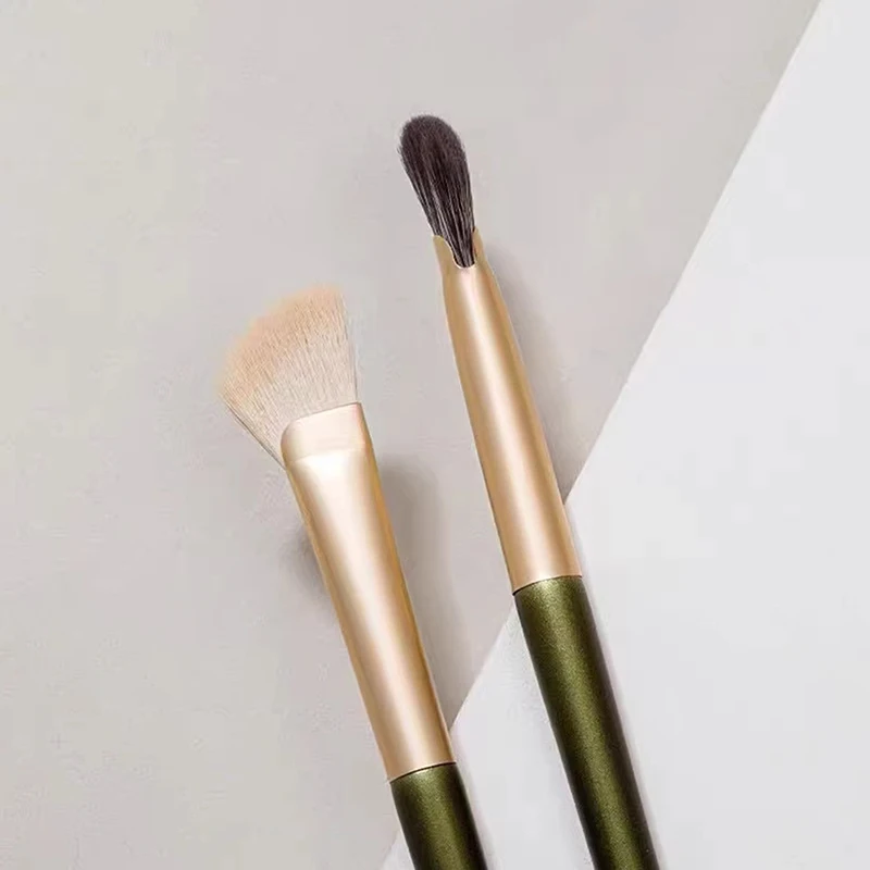 Flat Angled Contour Makeup Brush,Half Fan-shape Nose Shadow Brush,Professional Soft Highlighter Blush Make Up Tools