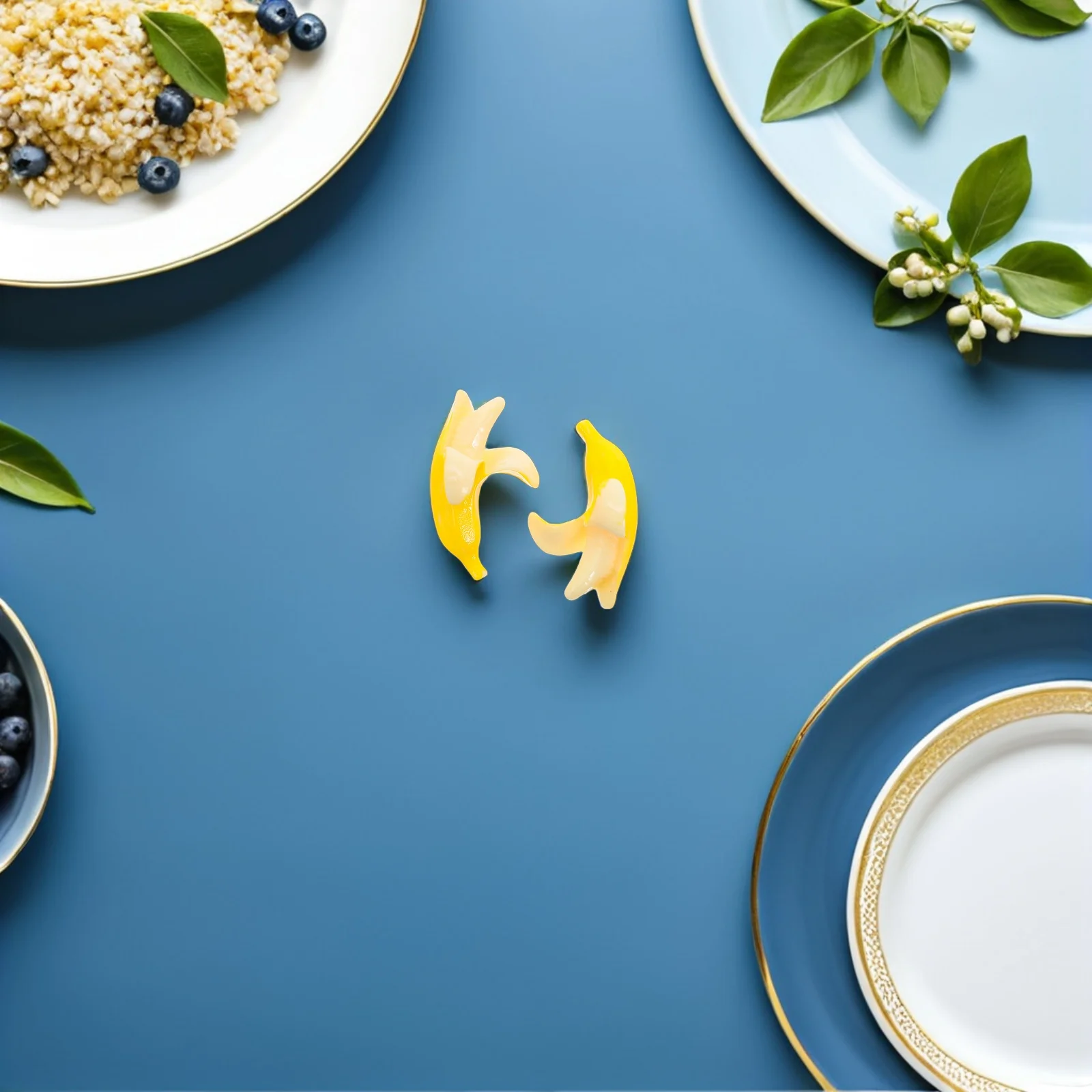 100 stuks realistische kunstmatige bananen miniatuur levensechte hars fruit decoratie voor poppenhuis feest ambachten scènemodellen