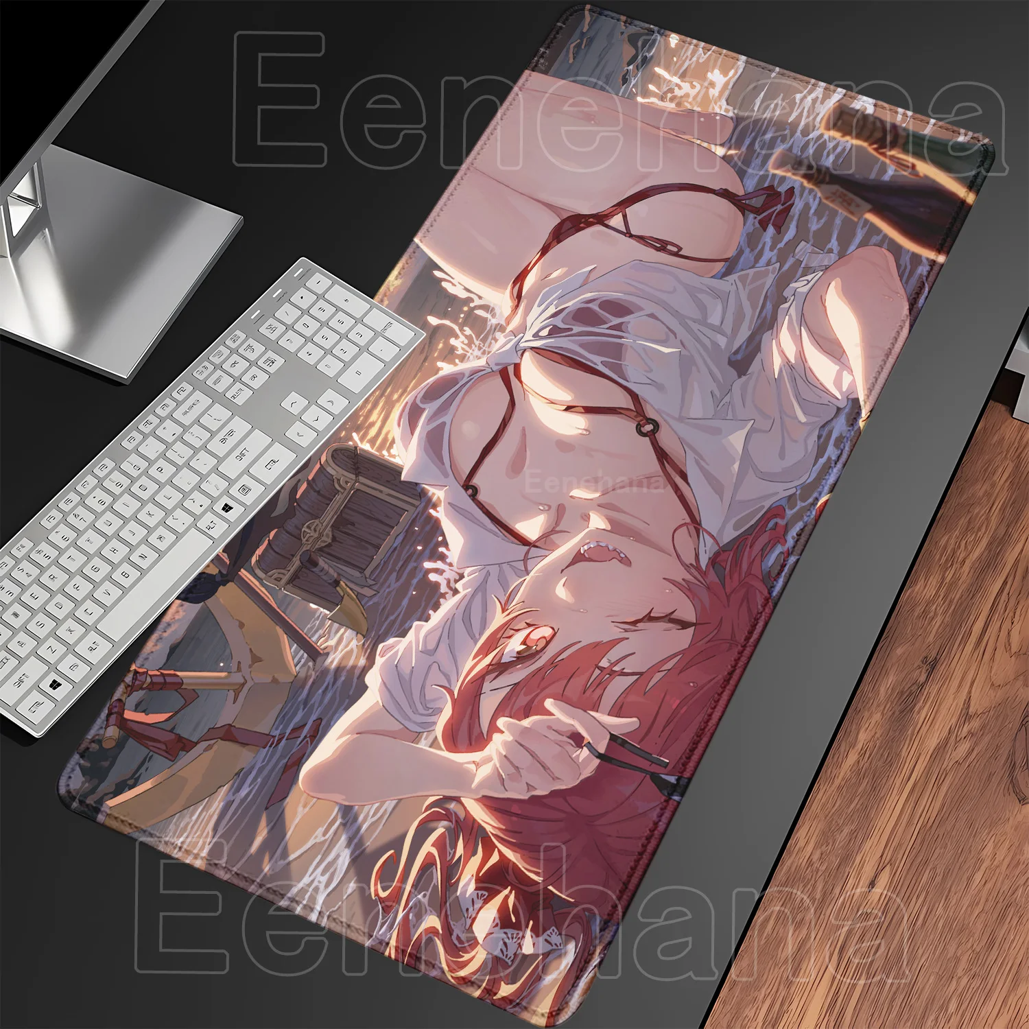 

Hololive Houshou Marine Mousepad Gamer PC Anime hentai Sexy Girl Keyboard Mouse Pad Laptop Kawaii Extended XXL Carpet Desk Mat