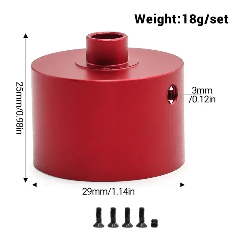 Aluminum EXB Differential Housing for Arrma 1/8 6S Kraton Mojave Ranger V6, Replacement Upgrade Kit #ARA310983