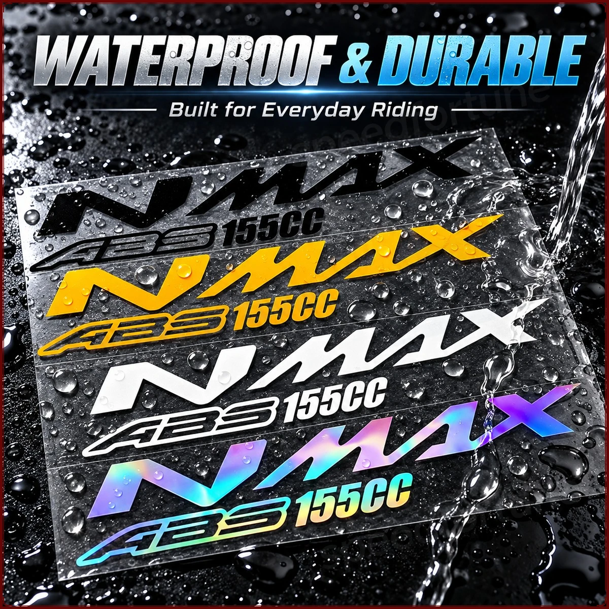 For Yamaha NMAX 155 ABS 155CC Scooter Fairing Stickers 2Pcs Motorcycle Body Vinyl Decals Waterproof Decor Decal Kit