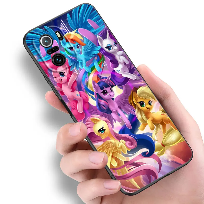 My Little Pony Black Silicone Phone Case For Xiaomi 10T 11 Lite 11T 12S 12X 13T 14 Pro A1 A2 POCO M3 M4 M6 X3 NFC X5 Pro F3 F5