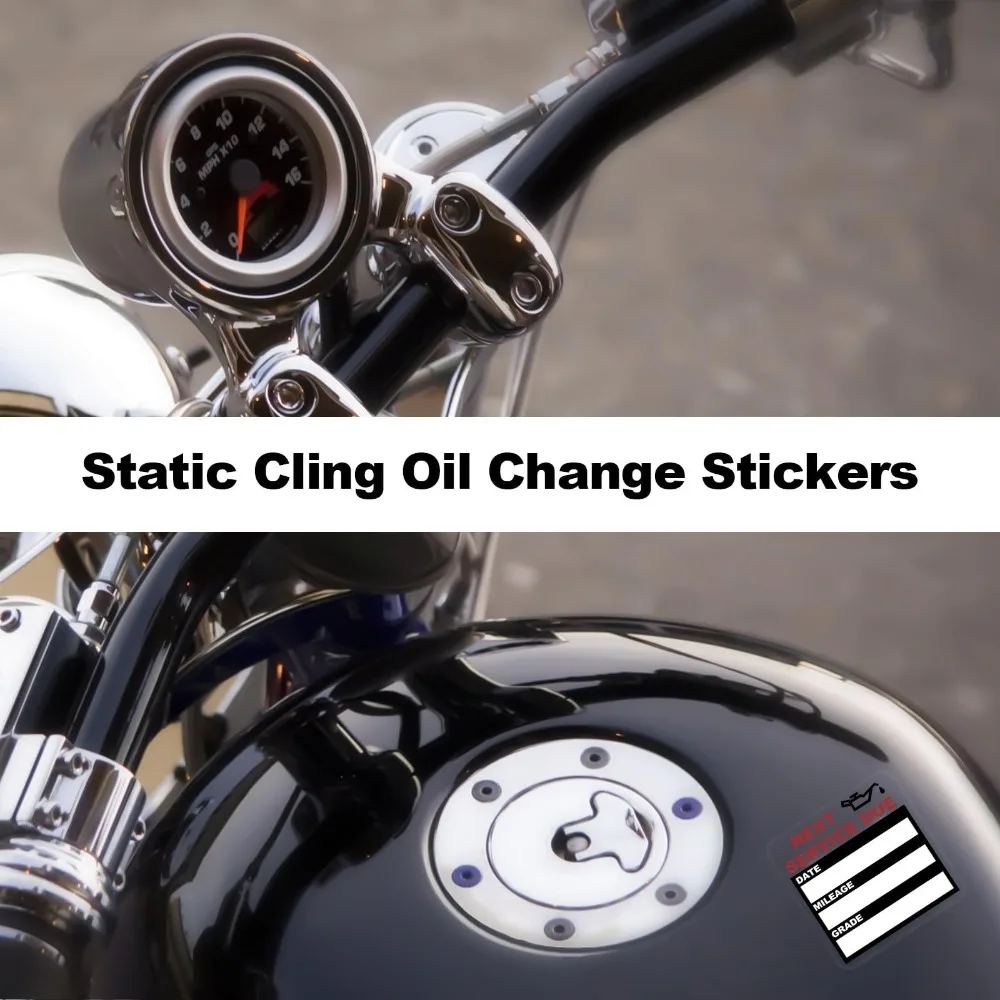 1 ورقة الخدمة التالية بسبب ملصقات السيارات ملصق سيارة ذاتي اللصق لنافذة السيارة الصيانة التالية ملصق تذكير مع انتهاء الصلاحية