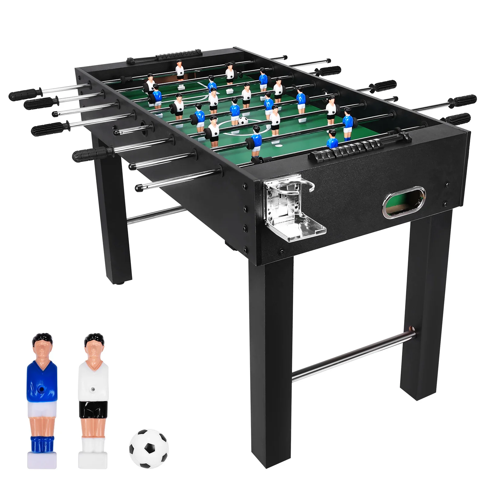 

Large Foosball Table Reusable Funny Soccer Playing Machine Full Size Soccer Game Table for Friends and Family Playing