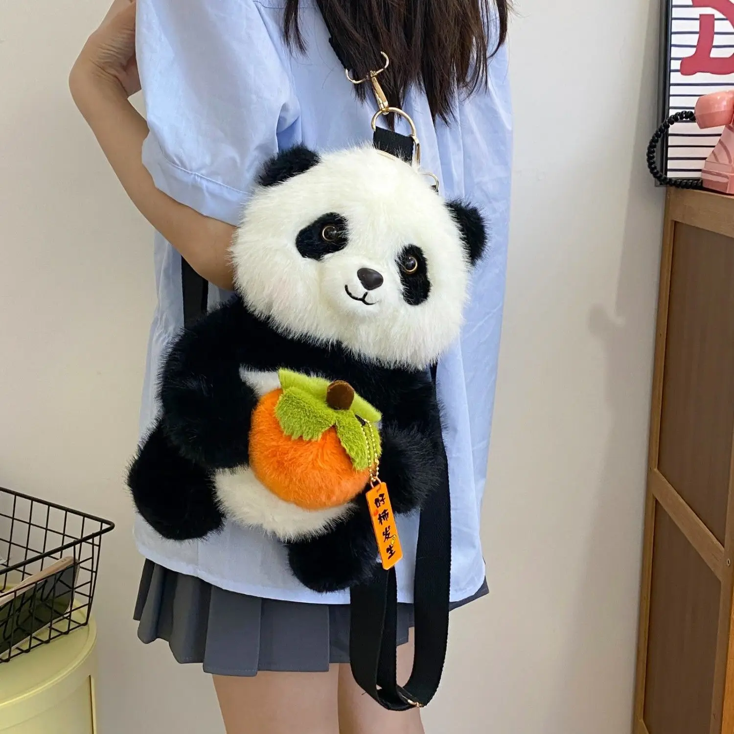 Kawaii Panda плюшевый рюкзак с милыми животными, плюшевая кукла, женская мягкая сумка через плечо для путешествий, вечеринки, женский подарок на день рождения