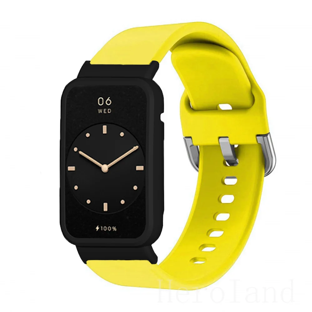 Wristband Watchband For Xiaomi Mi Band 7 Pro Strap Band For MiBand 7 Pro Smart Wriststrap Bracelet silicone Accessories + case