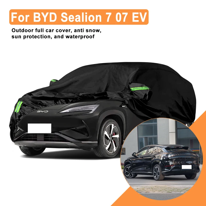 

Full Car Cover for BYD Sealion 7 07 EV Outdoor Use - Waterproof Snowproof Sunshade Winter & Summer Auto Protection Accessories