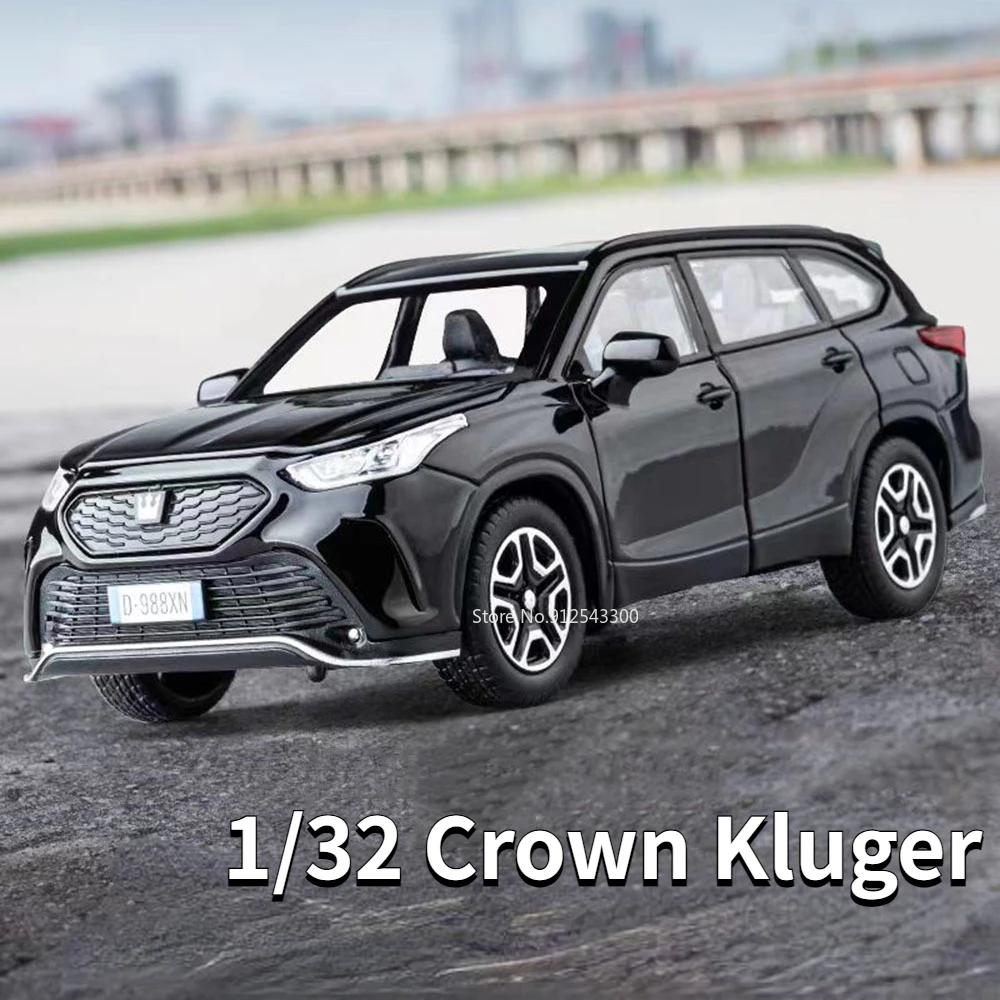 

Коллекция 1/32 года, игрушки Crown Kluger, модель автомобиля из литого сплава, прочные резиновые шины, модель игрушечного типа SUV, модель автомобиля, подарок для мальчика