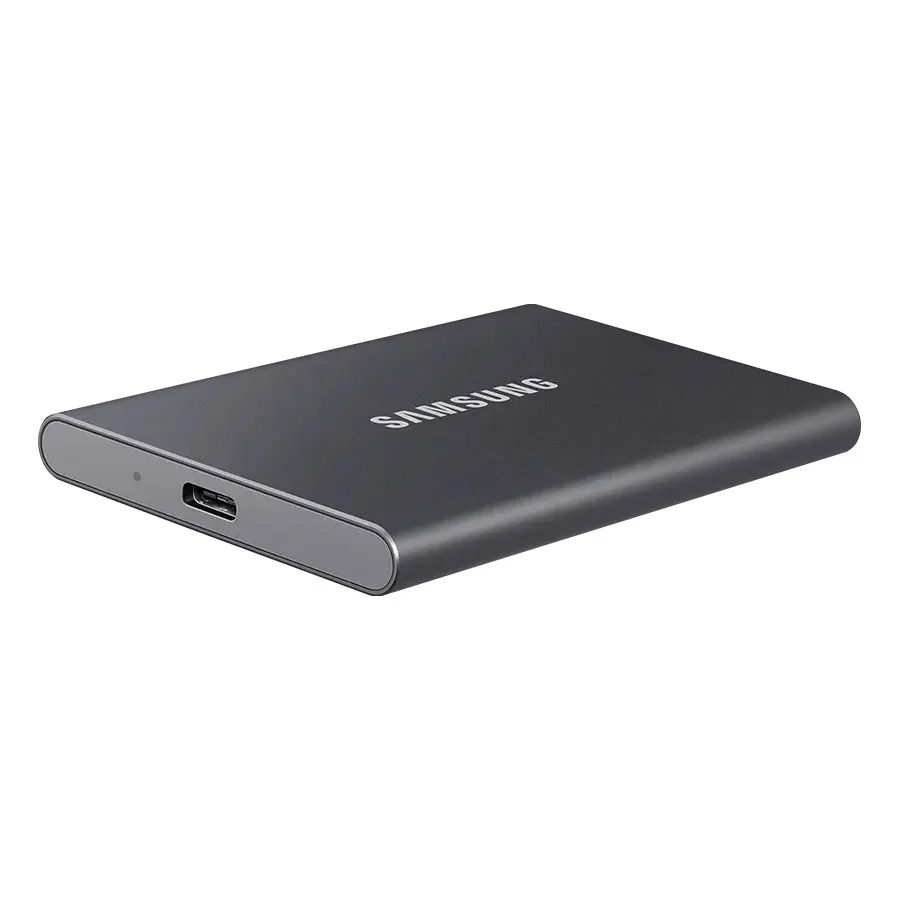 Samsung-T7 SSD portátil compatível para laptop e PC, disco de estado sólido, disco rígido externo, tipo C, USB 3.2, gen 2, 1TB, 2TB