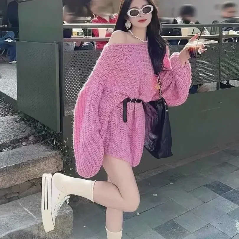 

Knitted Sweaters for Women Fashion 2024 Hot Sale Winter Long Sleeve Harajuku Youthful Clothing Sales Offers Fall Female Pullover