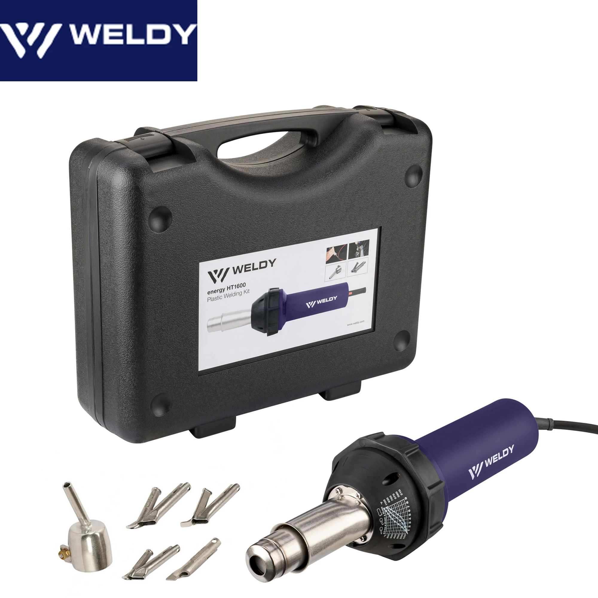 

120 В/230 В Weldy Профессиональный 1600 Вт пластиковый горелка с горячим воздухом с 5 насадками тепловая горелка перекрытие воздушная сварка пистолет