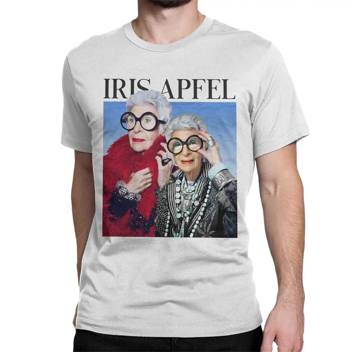 Iris Apfel Music T Shirt Men Women 100% Cotton Funny T-Shirts O Neck Tee Shirt Short Sleeve Clothes New Arrival