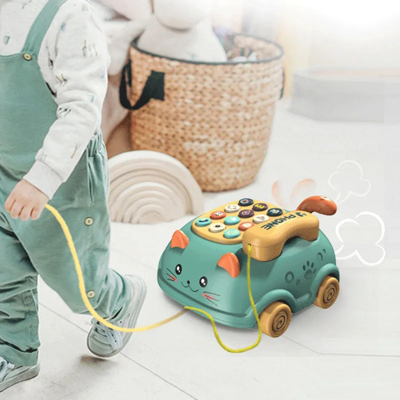 Детские игрушки для музыкального обучения, игрушка для раннего развития, Детская имитация телефона с детской музыкой, детские подарки