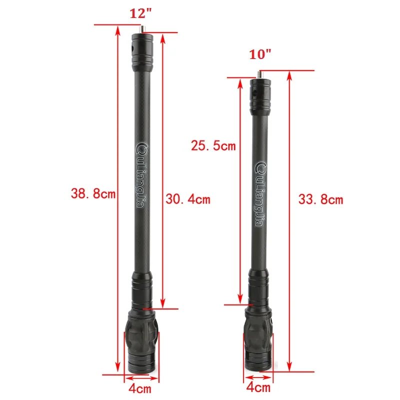 Bogenschießen Carbon Stabilisator Balance Bar 6 8 10 12 Zoll Stabilisator Carbon Faser für Verbindung Bogen Schießen Jagd Zubehör