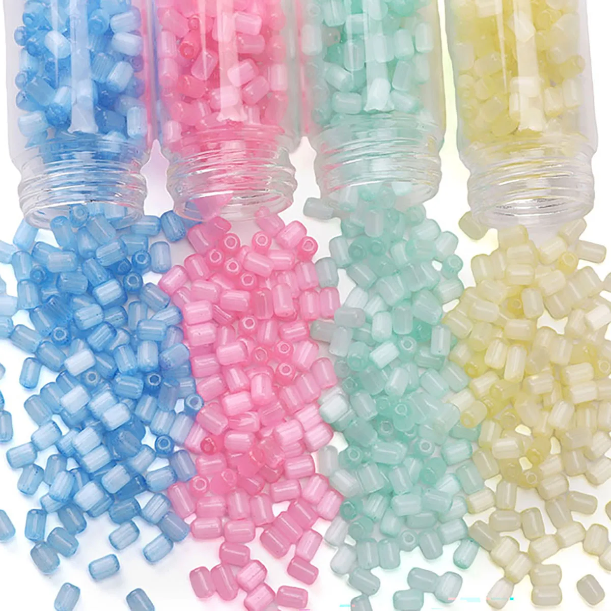 Über 60 Stück Katzenaugen-Jujube-Perlen, Glas-Samenperlen, mehrfarbige Klassifizierung, verwendet für DIY-Schmuck, Armbänder, Halsketten, Ohrringe