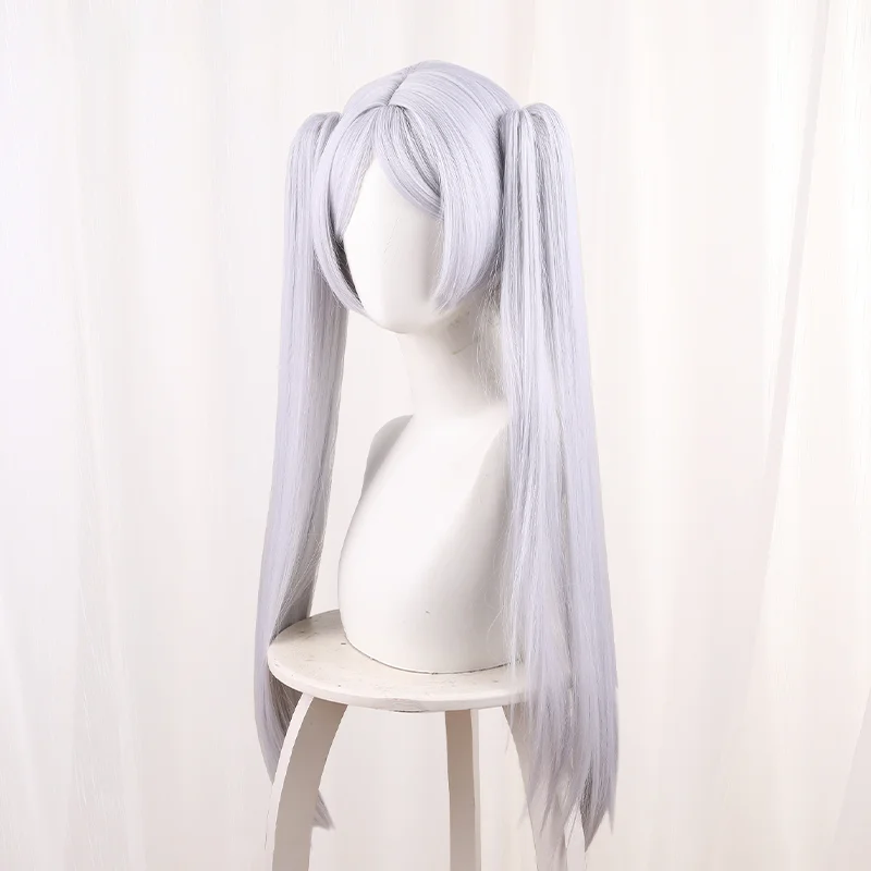 Anime Frieren Cosplay Long Silver Wig Furīren Cosplay Long Silver Hair For Hallowmas Party Adult Women Men