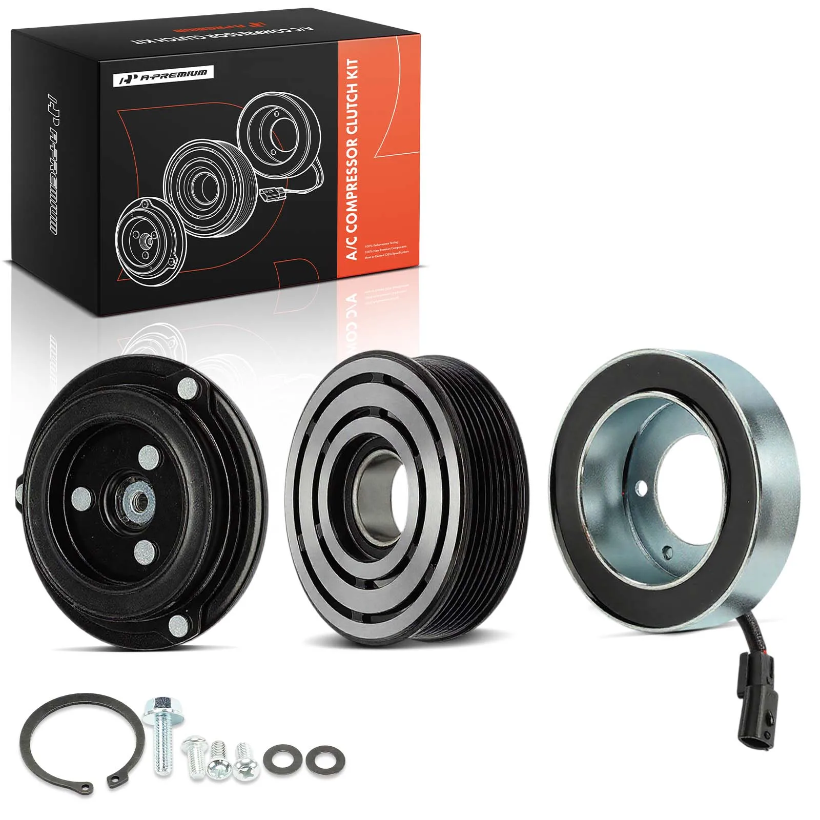 A-Premium AC Compressor Clutch Kit for Nissan Murano 2009-2014 Pathfinder 2013-2015 Maxima 2008-2014 INFINITI QX60 2014-2015