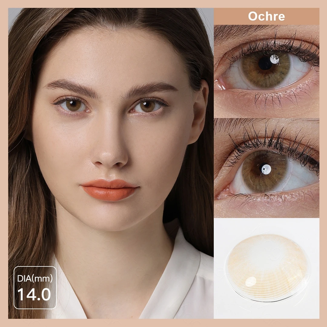 Color Contact Lenses with Diopters Beautiful Pupils Natural Graduated Contact Lenses for Eyes Prescription lenses for Myopia