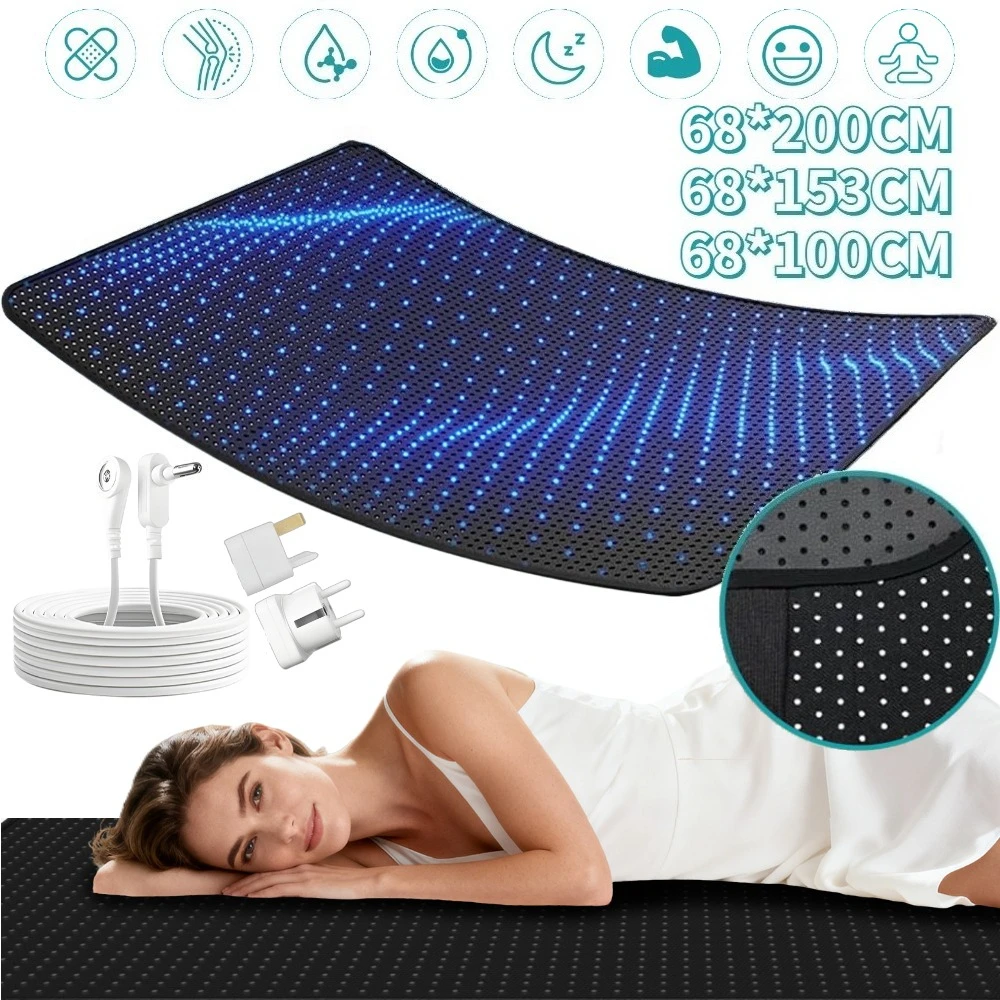 Grounding Mat for Bed W68CM Grounding Mat Earthing Pad for Better Sleep Pain Stress Relief Conductive Carbon Fiber with Cord