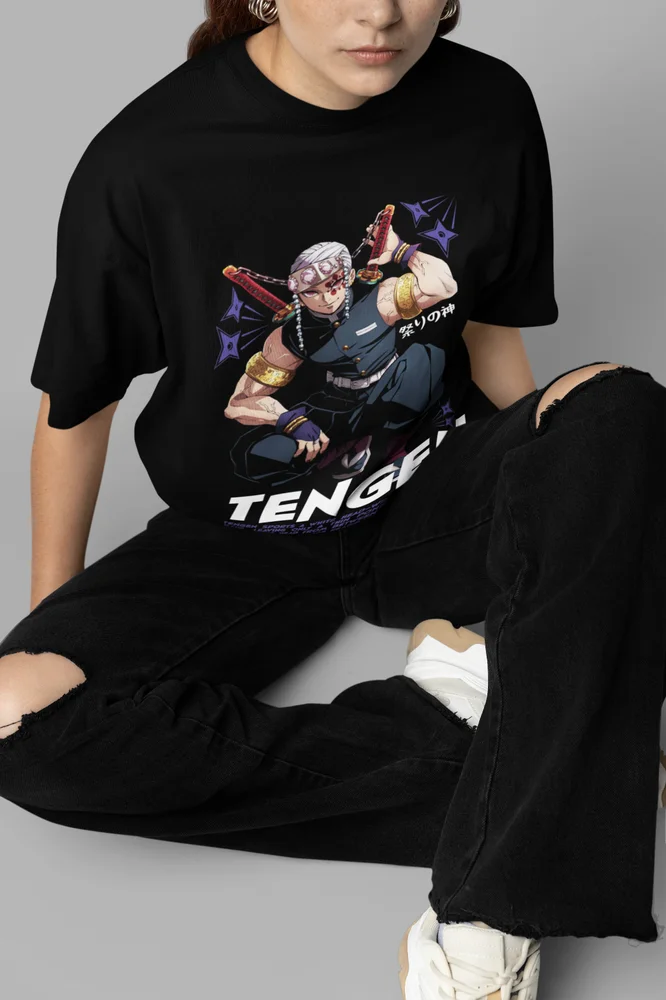 Tengen Uzui Shirt Sound Hashira Suma Makio Hinatsuru Demon Slayer Anime T-Shirt