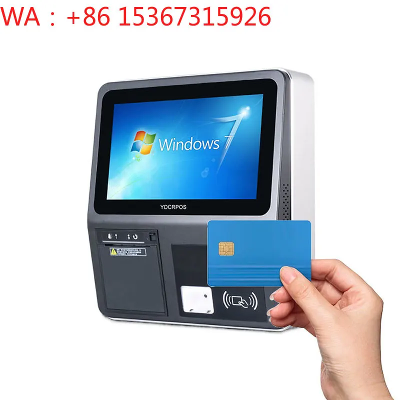 Caja Registradora POS con Pantalla Táctil Mini de 11.6 Pulgadas para Montaje en Pared, Ahorra Espacio para Pequeños Comercios Minoristas