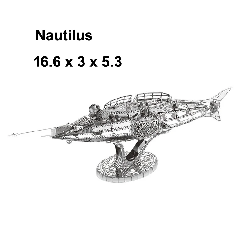 Boat 3D Metal Puzzle model Star Ferry Bauhinia Burke Class Destroyer Nautilus KITS Assemble Jigsaw Puzzle Gift Toys For Children