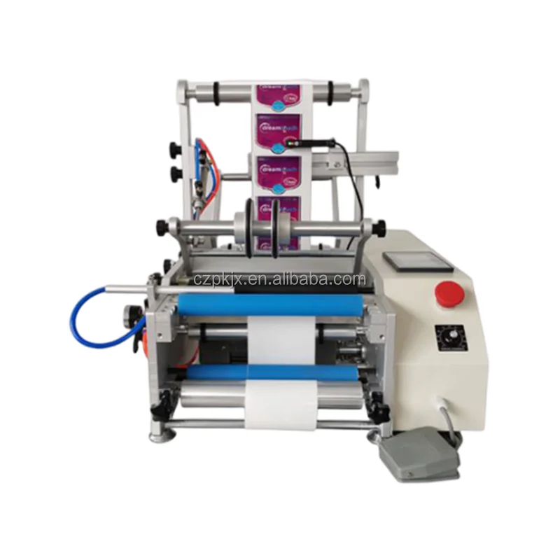 Automatic Two Labels Bottles Labeling Machine Double Side Sticker Applicator Sticking Labeler For Round Bottle