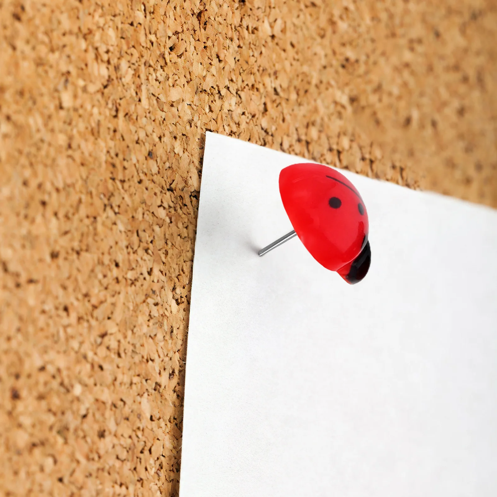 20 pçs estrela joaninha quadro de avisos empurrar pinos bonito placa de aviso acessórios metal mapa pinos uso do escritório