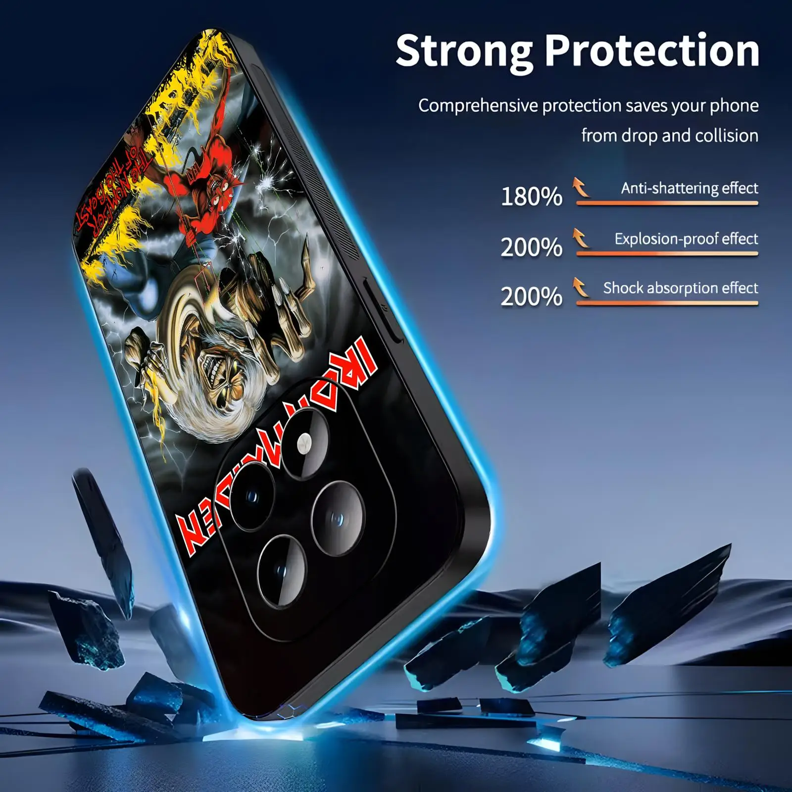 R-Run-To-The-H-Hills-Iron-M-MaidenES  Phone Case For Redmi Note15 14 13 12 11Pro Plus 5G 14C A3 Soft Black Phone Cover view 2