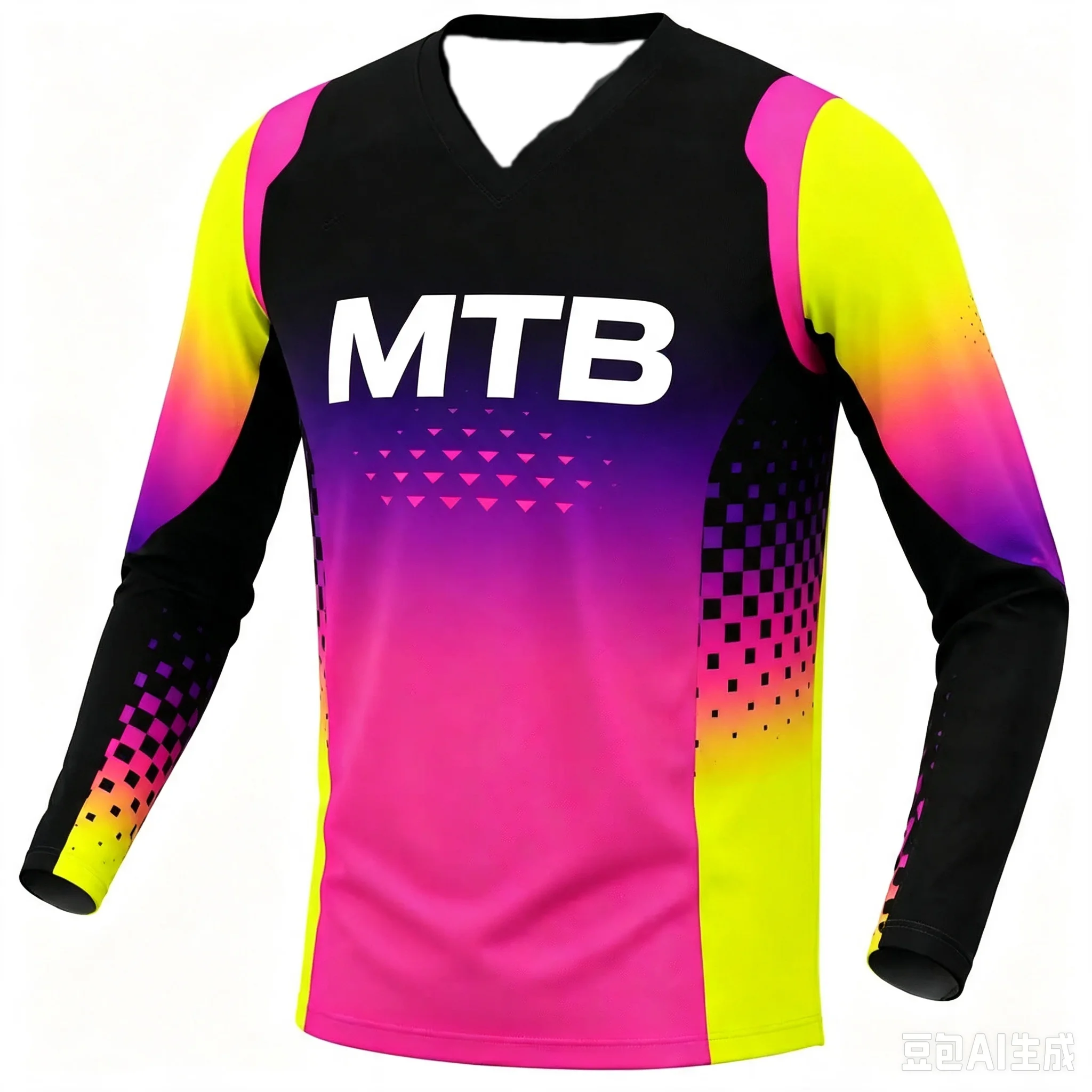 Family Matching Long‑Sleeve MTB Motocross Jersey, Printed Breathable Off‑Road Competition Top, Mountain Bike MX Riding Shirt for