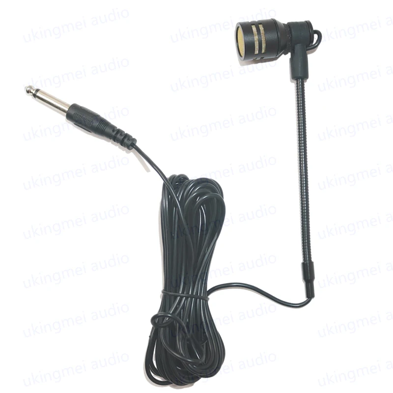 Dynamic Microphone for Saxophone Musical Instrument Microphone for Orchestra Trumpet Sax Gooseneck Microphone with 5M 6.35 Wire