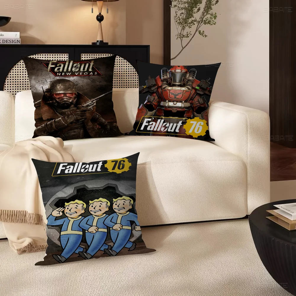 

F-Fallout 3 4 Game Office Cushion Pillowcase Car Cushion Cover45X45CM Lumbar Pillowcase Sofa Pillowcover