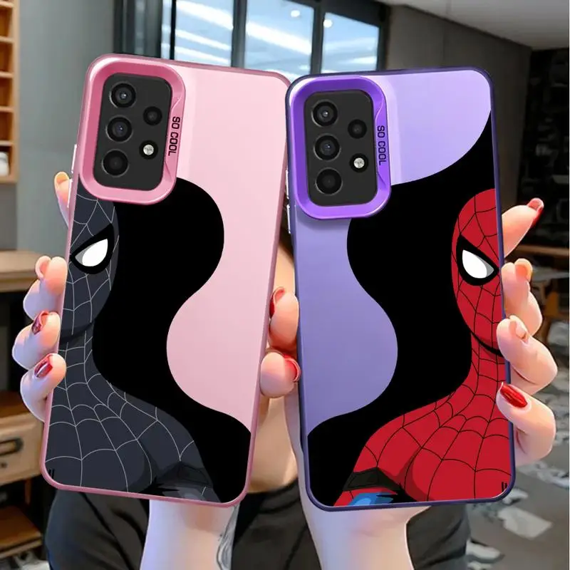 Marvel Sipider Man Case for Samsung Galaxy A15 A22 A23 A11 A12 A13 A14 A24 A32 A54 A55 A33 A34 A35 A52 A53 5G Soft Cover Shell