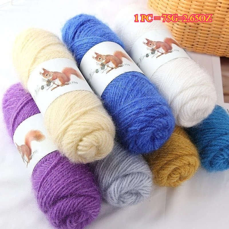 

Пряжа для вязания Белка Пряжа для вязания крючком для свитера, тапочки, шарфа, сумки, шапки, поделки своими руками, мягкая тканая нить, теплая зимняя плюшевая толстая пряжа