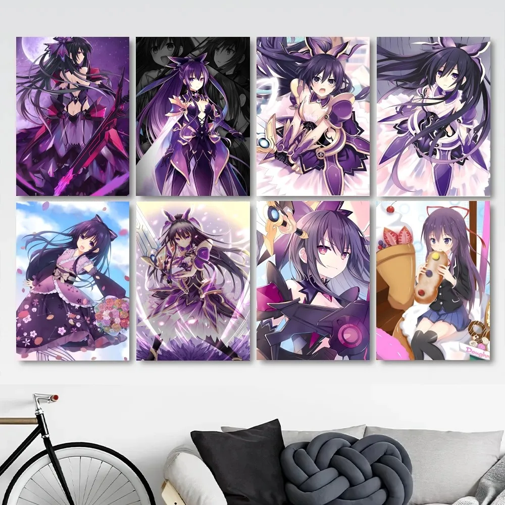 Anime DATE A LIVE Tohka Yatogami Poster Stickers Living Room Bedroom Entrance Cafe Wall Art Decoration Painting Room Decor