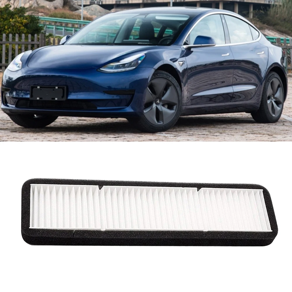 

For Tesla Model 3 New Black And White Cabin Air Filter Element Air Conditioning Inlet Filter Replacement Accessories
