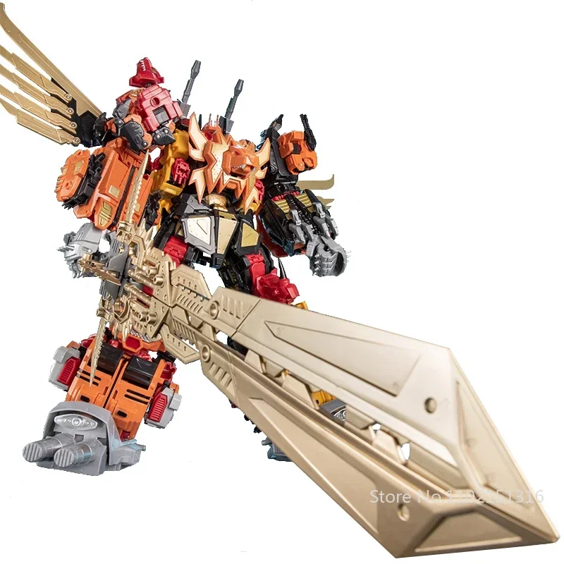 Jinbao 45 ซม.Transformation 5 In 1 Predaking ของเล่นอะนิเมะ Devastator KO G1 หุ่นยนต์รูปเด็กเด็กของขวัญเด็ก