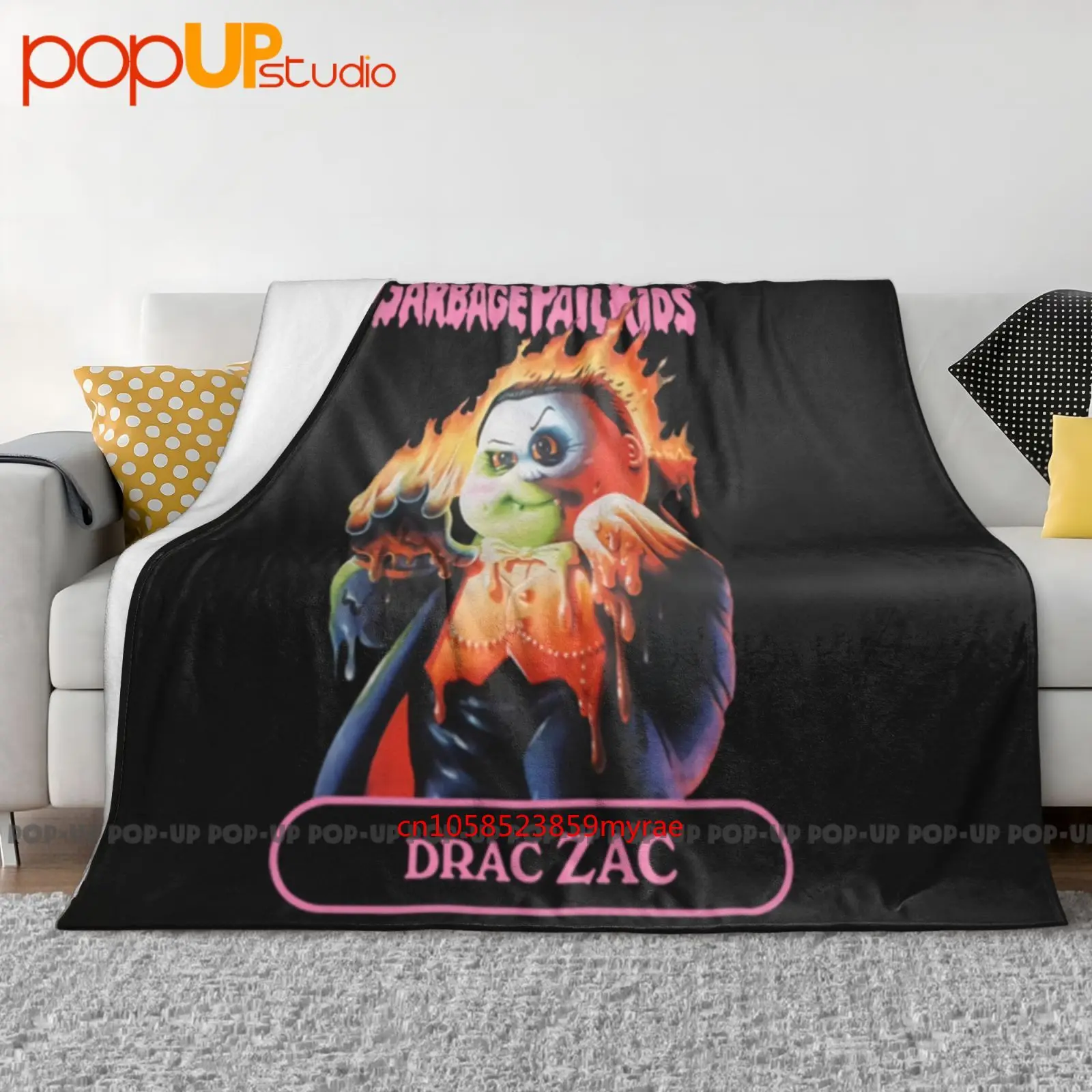 Super 7 X cubo de basura para niños Drac Zac Vampira Dracula película manta ultrasuave colcha funda de sofá de invierno fundas de cama