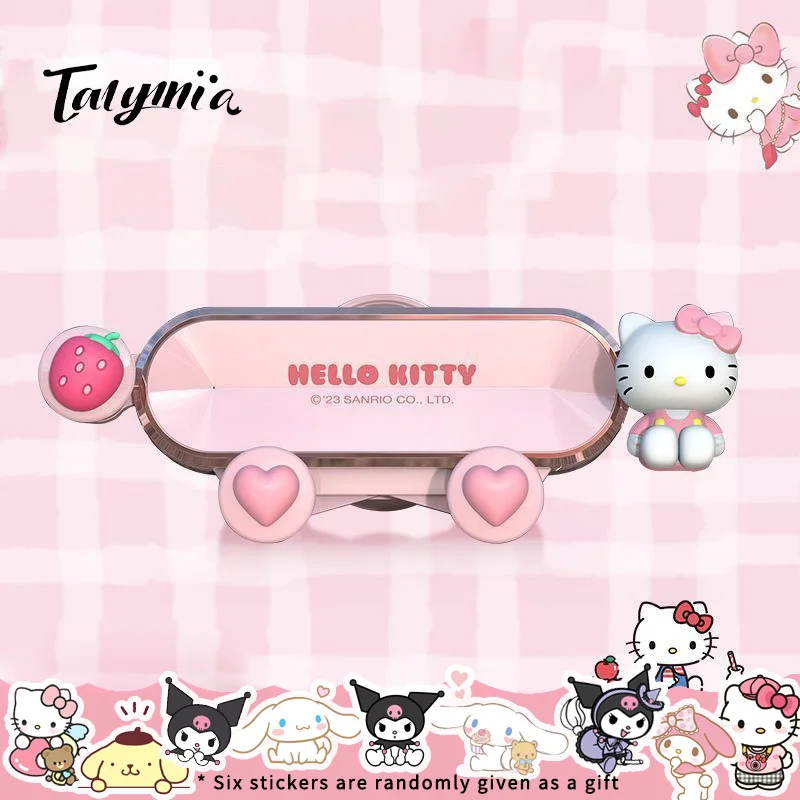 

Sanrio Car Supplies Hello Kitty Mobile Phone Holder Navigation Bracket Car Cartoon Decoration Cute Kuromi Cinnamoroll